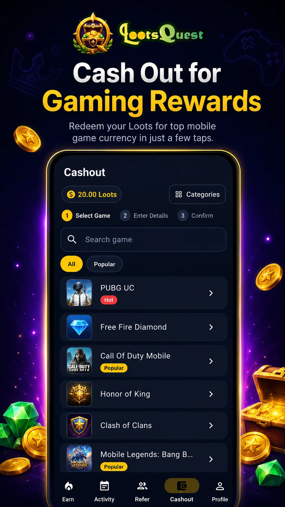 LootQuest: Play & Earn Rewards screenshot